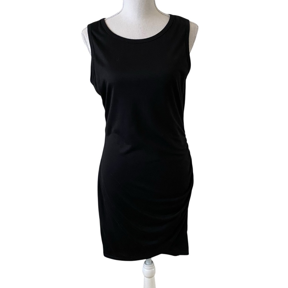 BTFBM Black Ruched Tank Dress Women’s Size Medium